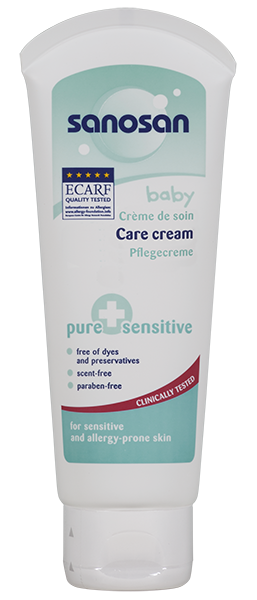 სანოსანი  Pure & sensitive  - დამატენიანებელი კრემი  მგრძნობიარე კანისათვის / SANOSAN CARE CREAM