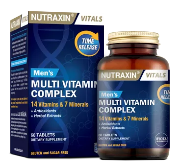 ნუტრაქსინი მულტივიტამინების კომპლექსი კაცებისთვის / Nutraxin Multivitamin Complex for men