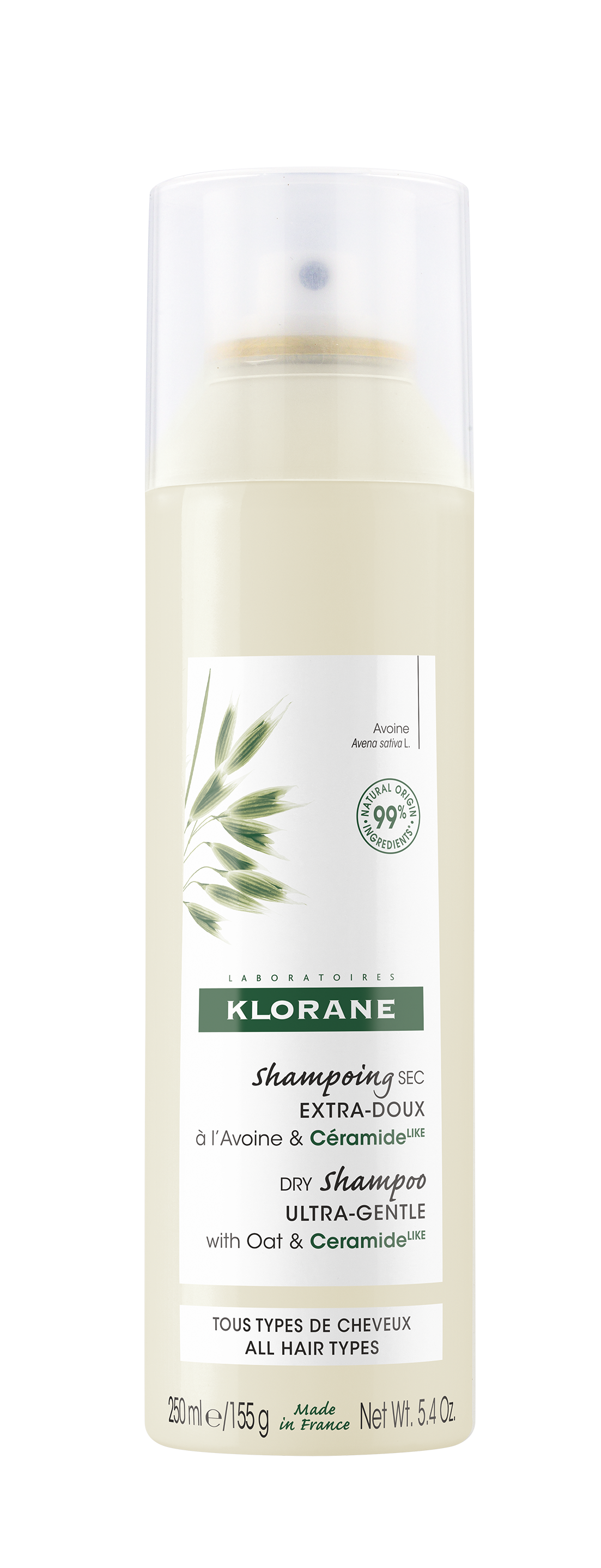შვრიის ექსტრაქტზე დამზადებული მშრალი შამპუნი - კლორანი / Dry shampoo with oat milk – KLORANE