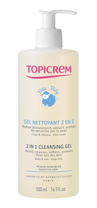 დასაბანი გელი 2-1ში -  ტოპიკრემი / 2 IN 1 Cleansing Gel - Topicrem