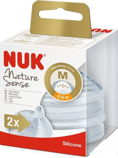 ნუკი - (Nature Sense) საწოვარა - რძის / Nature Sense Silicone Teats